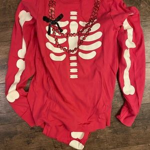 Gymboree Pink Skeleton Pajamas / Costume